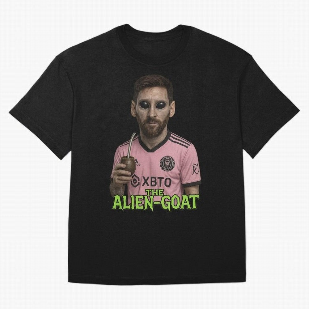 Messi Alien-GOAT: Extraterrestrial Fusion and Messi The Goat Inter Miami Jersey Classic T-Shirt Stand Proud for FIFA World Cup 2026 Group Stage for Fans of CR7 and Messi and Portugal, Bringing Match Day Excitement, Supporter Culture, Golden Goals