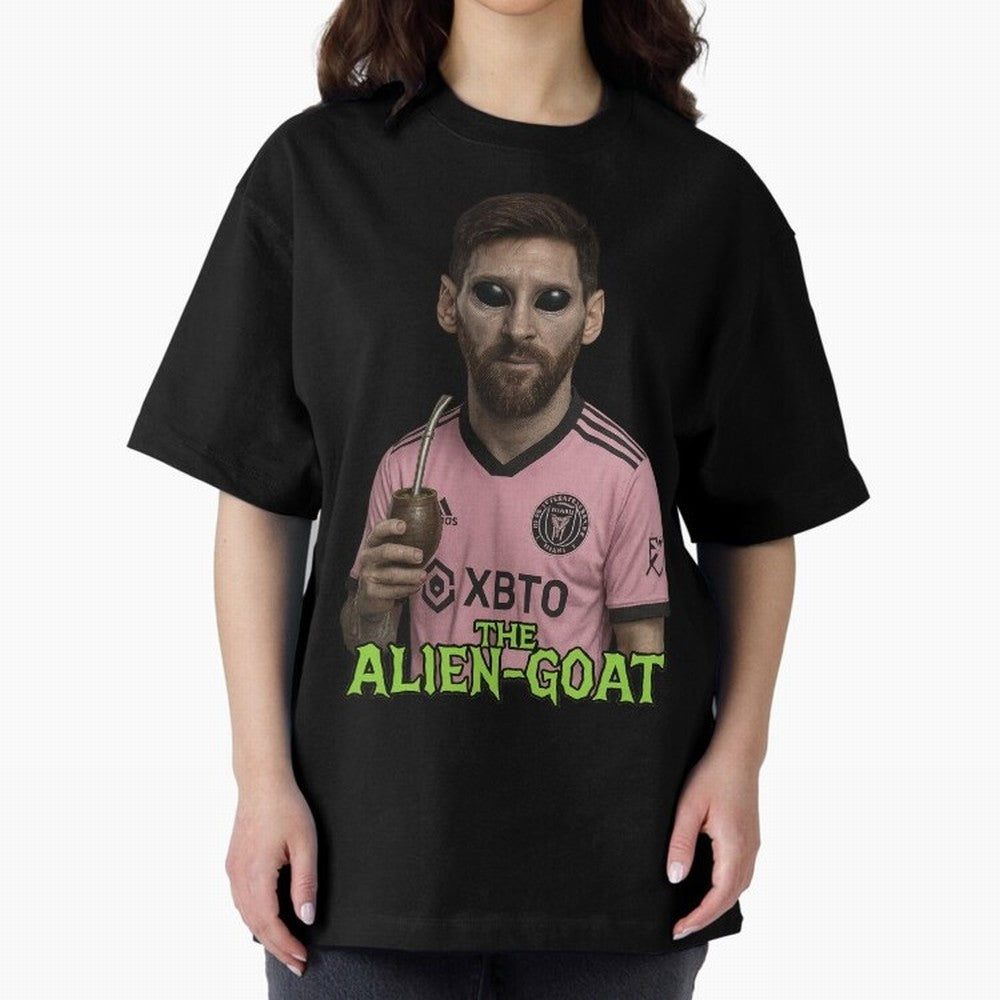 Messi Alien-GOAT: Extraterrestrial Fusion and Messi The Goat Inter Miami Jersey Classic T-Shirt Stand Proud for FIFA World Cup 2026 Group Stage for Fans of CR7 and Messi and Portugal, Bringing Match Day Excitement, Supporter Culture, Golden Goals
