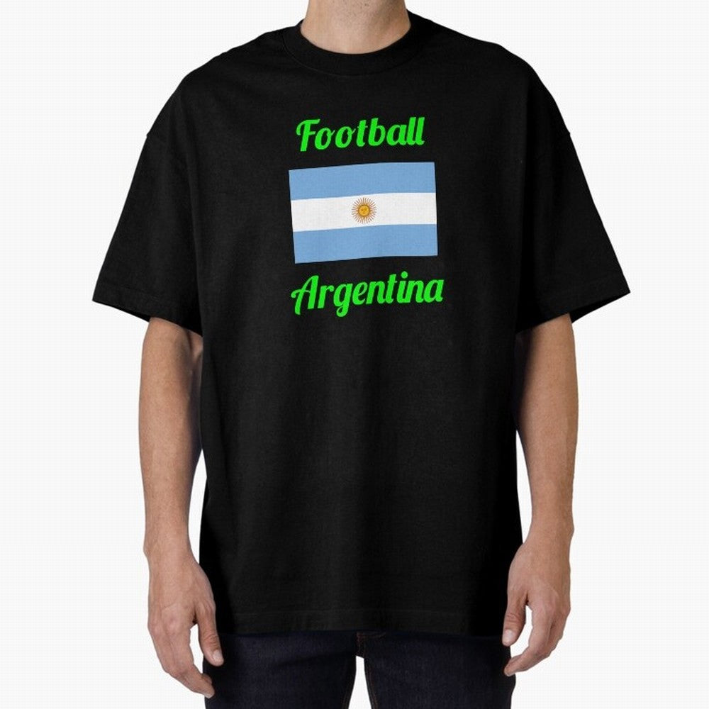 Argentina Football Flag ¨C Albiceleste Soccer Supporter Classic T-Shirt Experience the Global Stage of FIFA World Cup 2026 USA Canada Mexico for Fans of Messi, CR7 and Mbappe and Portugal, Bringing Match Day Excitement, Supporter Culture, Golden