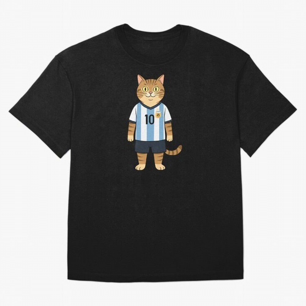 Lionel the Soccer Cat Oversized T-Shirt Celebrate Soccer Greatness during Match Day Hype around FIFA World Cup 2026 USA Canada Mexico, Cristiano Ronaldo, Haaland and CR7, Netherlands, Game Day Rituals, Football Legends, Country Pride and the Road