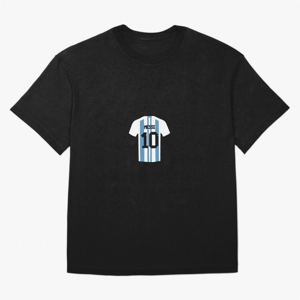 Lionel Messi Number 10 Jersey Illustration Classic T-Shirt Carry the FIFA World Cup 2026 Journey through Neymar Highlights, Argentina and Brazil Pride, Tournament Hype, Historic Matchups, Family Viewing Parties and Global Sports Pride; Built for