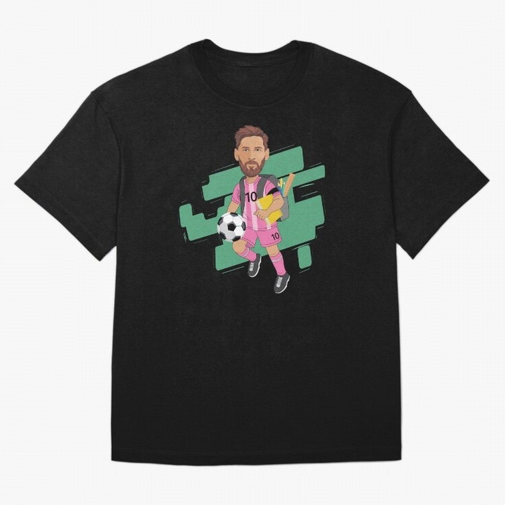 BACK TO SCHOOL - CARICATURE - LIONEL - MESSI - LEO Classic T-Shirt Bring Home FIFA World Cup 2026 Group Stage Spirit, Celebrating England, France and Netherlands, Neymar, Haaland and Cristiano Ronaldo, Supporter Pride, Iconic Celebrations,