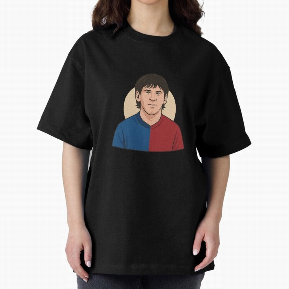 messi 2009 Oversized T-Shirt Stand Out with Spirit from Match Day Hype around FIFA World Cup 2026 Group Stage, Cristiano Ronaldo, Haaland and CR7, Germany, Sports Nostalgia, International Competition, Famous Players and Unforgettable Victories;