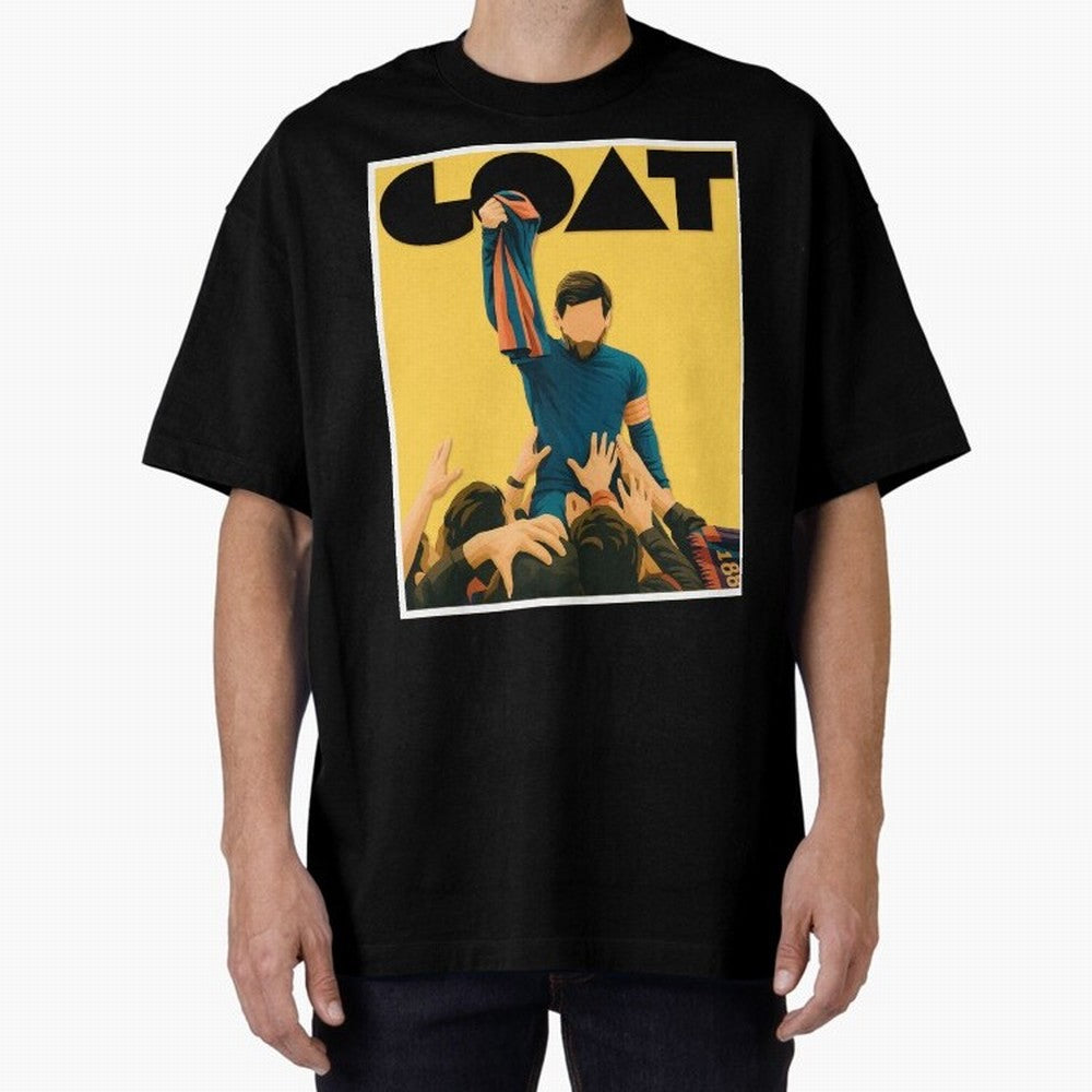 Lionel Messi Men's Football GOAT T-Shirt | Argentina Retro Vintage Messi Shirt Fan Gift Oversized T-Shirt Discover FIFA World Cup 2026 USA Canada Mexico Spirit, Featuring Germany, Messi and Cristiano Ronaldo, Stadium Chants, National Pride, Trophy