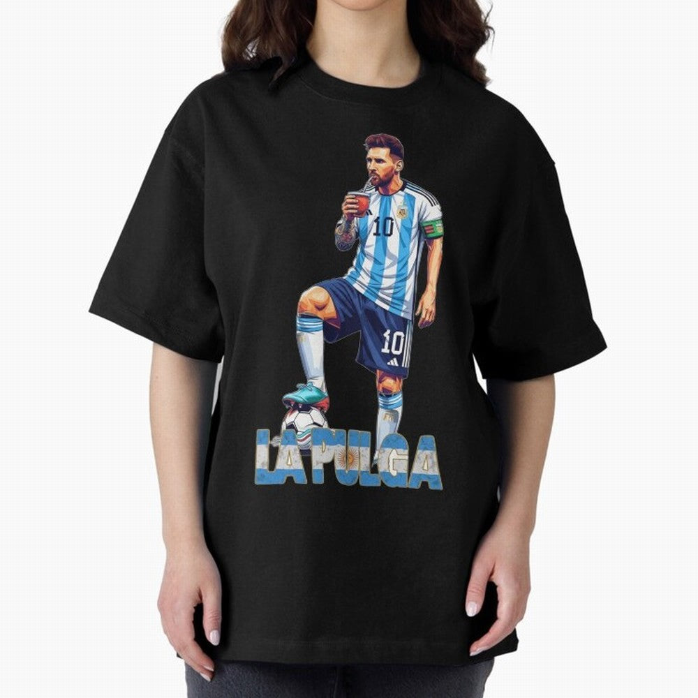 Messi the Flea Drinking Mate ¨C Unique Design by The Goat Classic T-Shirt Celebrate the Stars of FIFA World Cup 2026 USA Canada Mexico Spirit, Centered on Argentina and Brazil, Neymar, Soccer Culture, Superstar Moments, National Team Dreams and