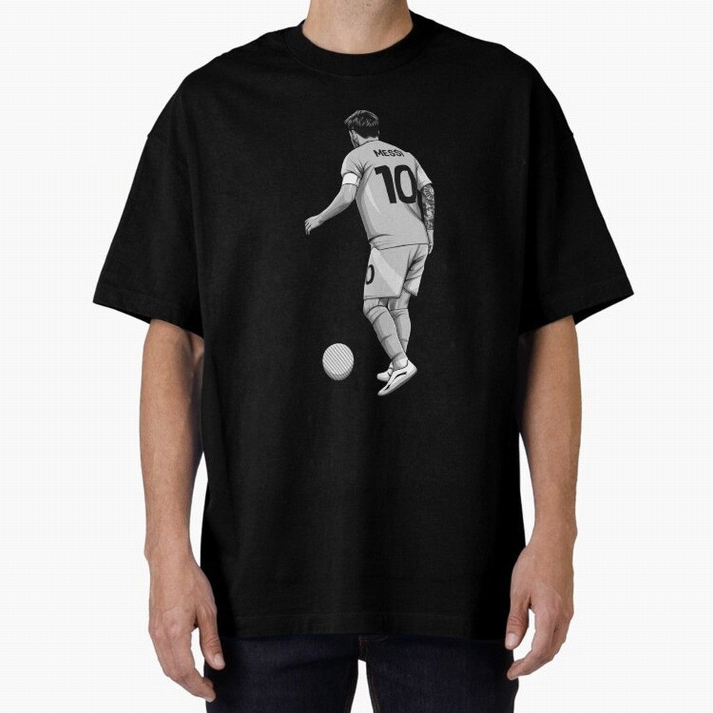 Lionel Messi Black and White Version Classic T-Shirt Enjoy the FIFA World Cup 2026 Group Stage Journey through Neymar, Haaland and Cristiano Ronaldo Highlights, Netherlands Pride, Supporter Pride, Iconic Celebrations, Legendary Names and Global