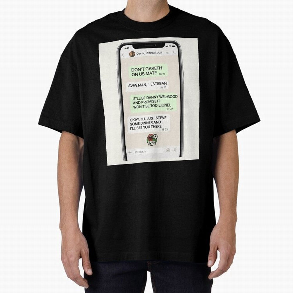 Football Slang WhatsApp Banter ¨C Classic Footy Chat Art Classic T-Shirt Celebrate the Magic of Match Day Hype around FIFA World Cup 2026, CR7 and Messi, Portugal, Spain and Germany, Retro Football Energy, Iconic Rivalries, Trophy Chase Drama and
