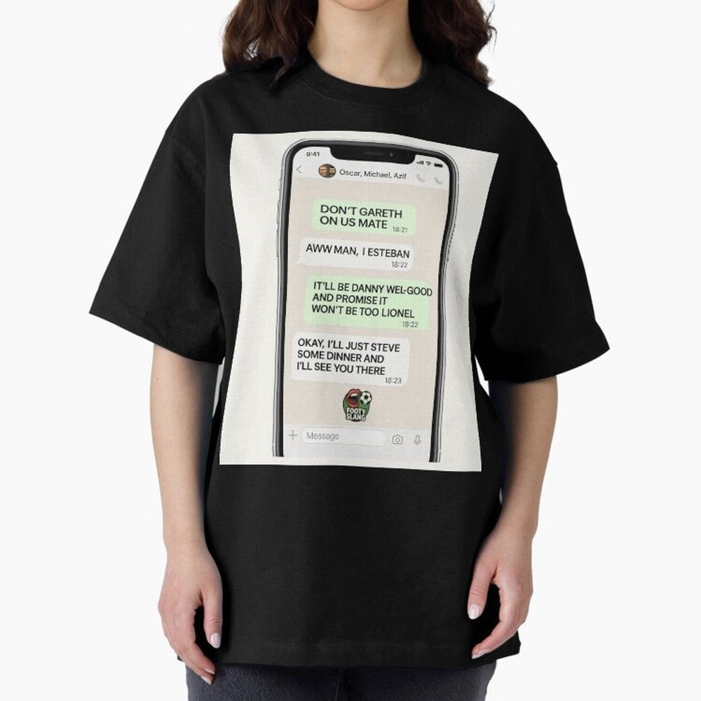 Football Slang WhatsApp Banter ¨C Classic Footy Chat Art Classic T-Shirt Celebrate the Magic of Match Day Hype around FIFA World Cup 2026, CR7 and Messi, Portugal, Spain and Germany, Retro Football Energy, Iconic Rivalries, Trophy Chase Drama and