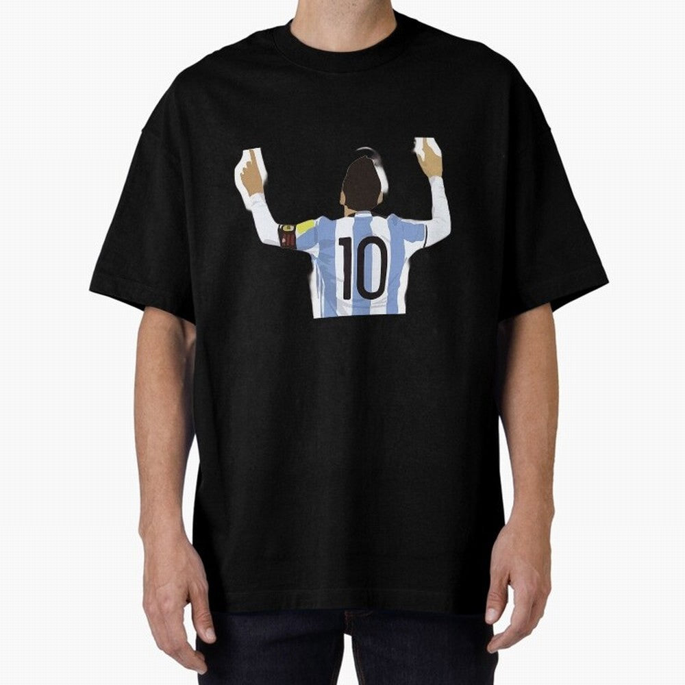 Messi 10 Classic T-Shirt Honor Football Greatness during Match Day Hype around FIFA World Cup 2026 Group Stage, Cristiano Ronaldo, Haaland and CR7, Argentina, France and Brazil, Sports Nostalgia, International Competition, Famous Players and