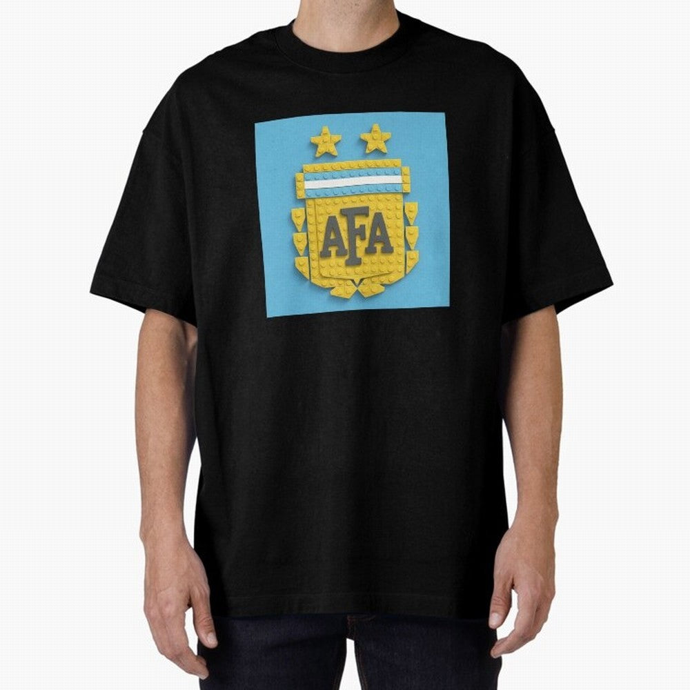Argentina Blocks Oversized T-Shirt Bring Home FIFA World Cup 2026 USA Canada Mexico Spirit, Connected to Portugal, Cristiano Ronaldo, Football Passion, Legendary Performances, Festival Vibes and Supporter Community; Made for Die Hard Supporters,