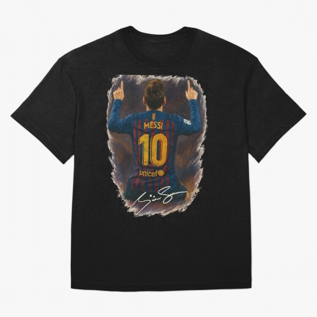 Lionel Messi Barcelona Tribute ¨C Iconic Number 10 Celebration Art Print Classic T-Shirt Honor Football Greatness during FIFA World Cup 2026 USA Canada Mexico Made for Neymar, Haaland and Cristiano Ronaldo, Netherlands Energy, Tournament Hype,