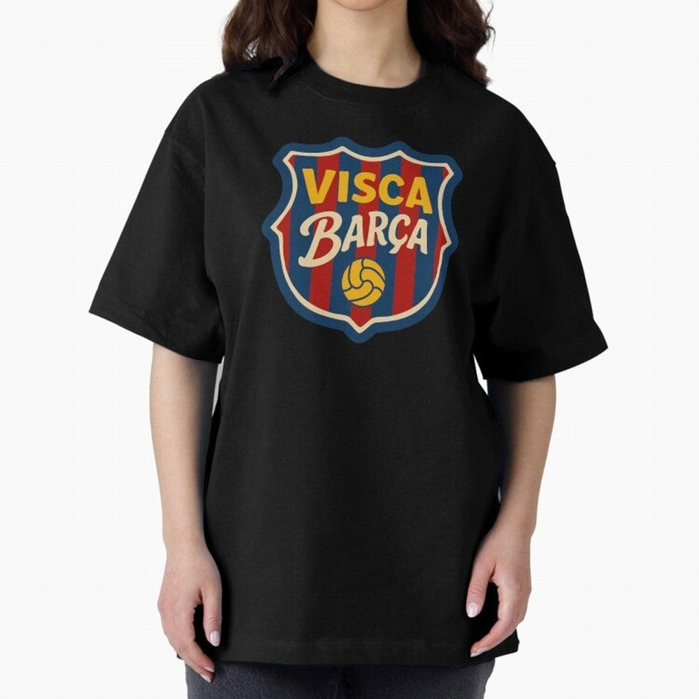 FC Barcelona Visca Barca Badge Classic T-Shirt Bring Match Day Fire to FIFA World Cup 2026 Group Stage with Neymar, Haaland and Cristiano Ronaldo, England Energy, Championship Spirit, Famous Goals, Roaring Crowds and International Football Unity;