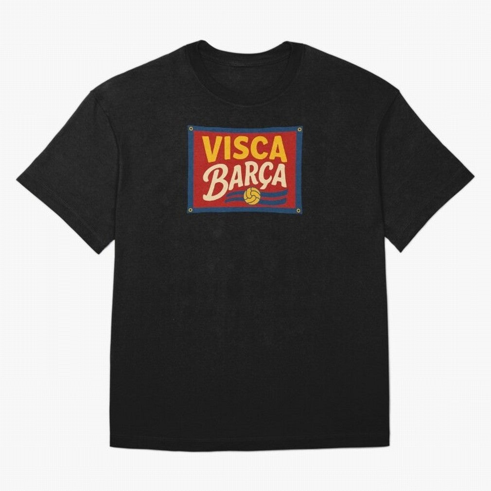 FC Barcelona Visca Barca Oversized T-Shirt Make Every Kick Count in Global Football Passion for FIFA World Cup 2026 Group Stage, Made for CR7, Portugal, Spain and Germany, Fan Favorite Moments, National Team Passion, Big Match Drama and Soccer