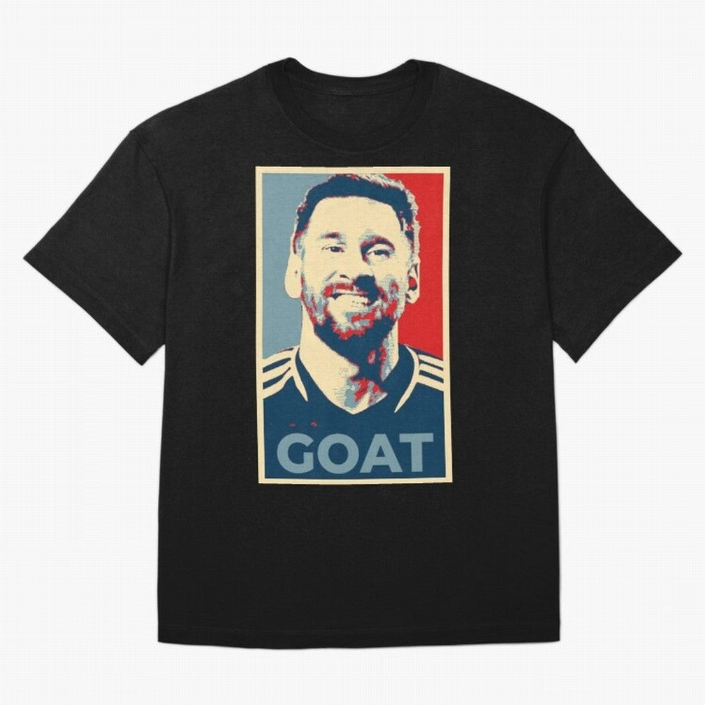 Messi - Hope Oversized T-Shirt Show Your Tournament Heart for FIFA World Cup 2026 USA Canada Mexico Highlighting Neymar, Brazil, Portugal and Argentina Energy, Stadium Memories, Football Loyalty, International Chants and Championship Tradition;