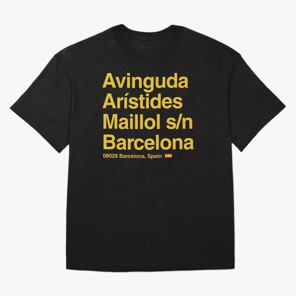 FC Barcelona Futbol Soccer Stadium Street Address Classic T-Shirt Celebrate Fan Culture around the FIFA World Cup 2026 Group Stage Journey through Haaland and Mbappe Highlights, Brazil Pride, Football History, Final Match Energy, Crowd Noise and