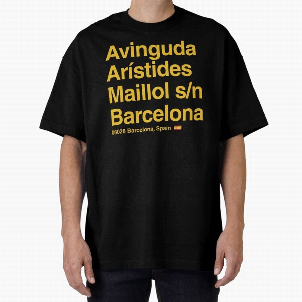 FC Barcelona Futbol Soccer Stadium Street Address Classic T-Shirt Celebrate Fan Culture around the FIFA World Cup 2026 Group Stage Journey through Haaland and Mbappe Highlights, Brazil Pride, Football History, Final Match Energy, Crowd Noise and