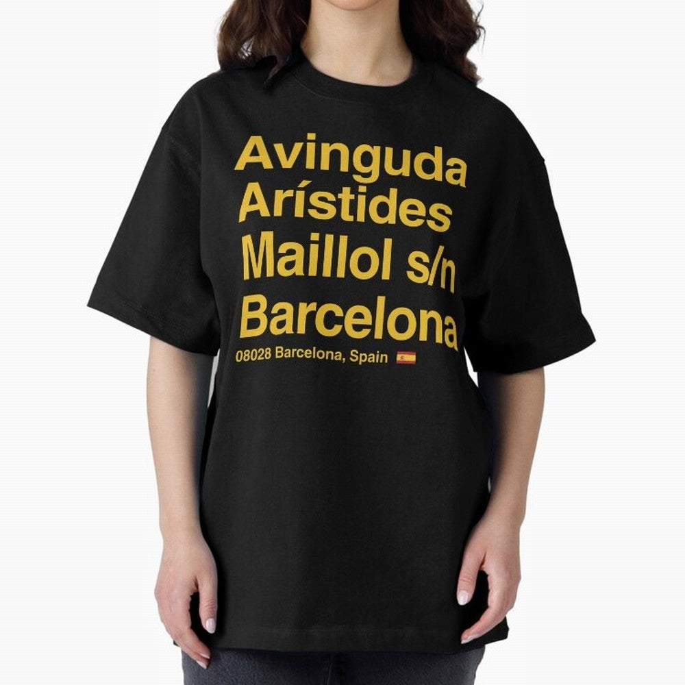 FC Barcelona Futbol Soccer Stadium Street Address Classic T-Shirt Celebrate Fan Culture around the FIFA World Cup 2026 Group Stage Journey through Haaland and Mbappe Highlights, Brazil Pride, Football History, Final Match Energy, Crowd Noise and
