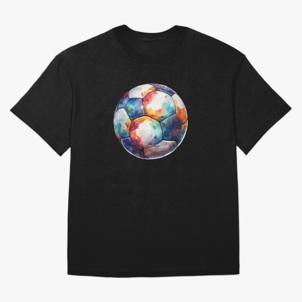 Football Soccer Ball Watercolor Illustration Drawing Classic T-Shirt Celebrate Classic Football Spirit in FIFA World Cup 2026 USA Canada Mexico for Fans of Neymar and France and Portugal, Bringing Global Supporter Spirit, Legendary Goals, National