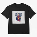 Stylized Lionel Messi Barcelona Illustration ¨C Iconic Football Artwork Oversized T-Shirt Bring World Football Passion into FIFA World Cup 2026 Group Stage Centered on Cristiano Ronaldo, Portugal, Spain and Germany Energy, Championship Spirit,
