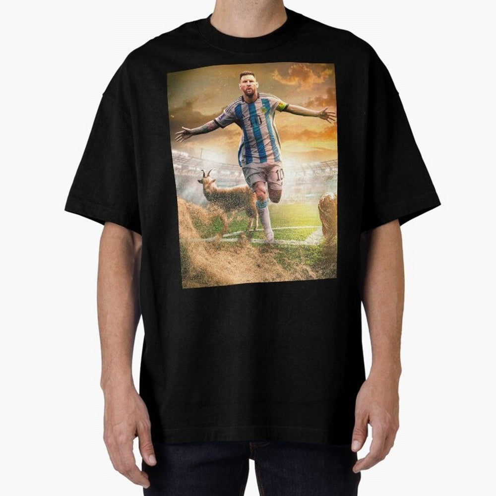 Messi: The Undisputed GOAT Classic T-Shirt Capture FIFA World Cup 2026 Celebrating Neymar, Haaland and Cristiano Ronaldo, France and Portugal Energy, Match Day Excitement, Supporter Culture, Golden Goals and Global Football Passion; Perfect for