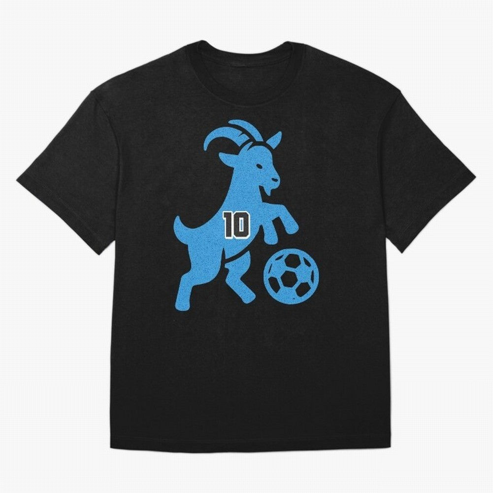 GOAT 10 Football Oversized T-Shirt Join the Countdown to Match Day Hype around FIFA World Cup 2026 USA Canada Mexico, CR7 and Messi, Spain, Vintage Soccer Flavor, Modern Football Stars, National Flags and Final Night Emotion; Created for Match Day