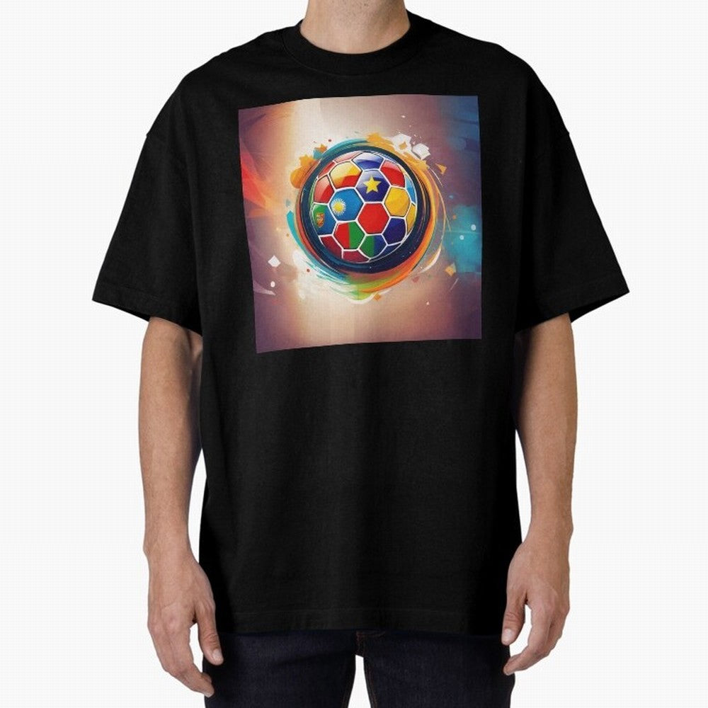 soccer 1 Oversized T-Shirt Bring Match Day Fire to FIFA World Cup 2026 USA Canada Mexico with Cristiano Ronaldo, Haaland and CR7, France and Portugal Energy, Classic Soccer Heritage, Championship Pressure, Fan Loyalty and International Pride; Ideal