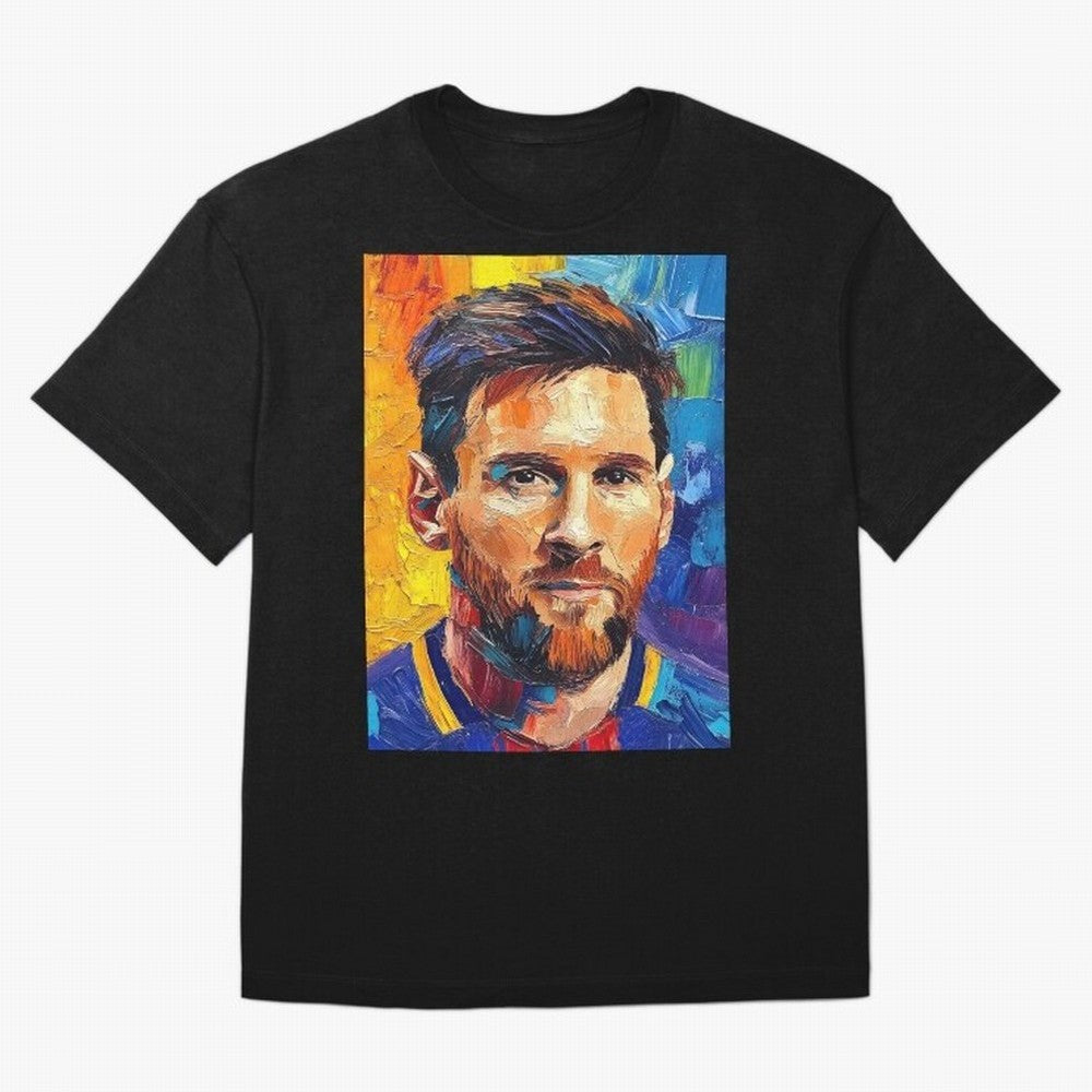 Messi Van Gogh: The Football Artist Classic T-Shirt Celebrate National Team Dreams in Global Football Passion for FIFA World Cup 2026 Group Stage, Capturing CR7, Brazil, Vintage Soccer Flavor, Modern Football Stars, National Flags and Final Night