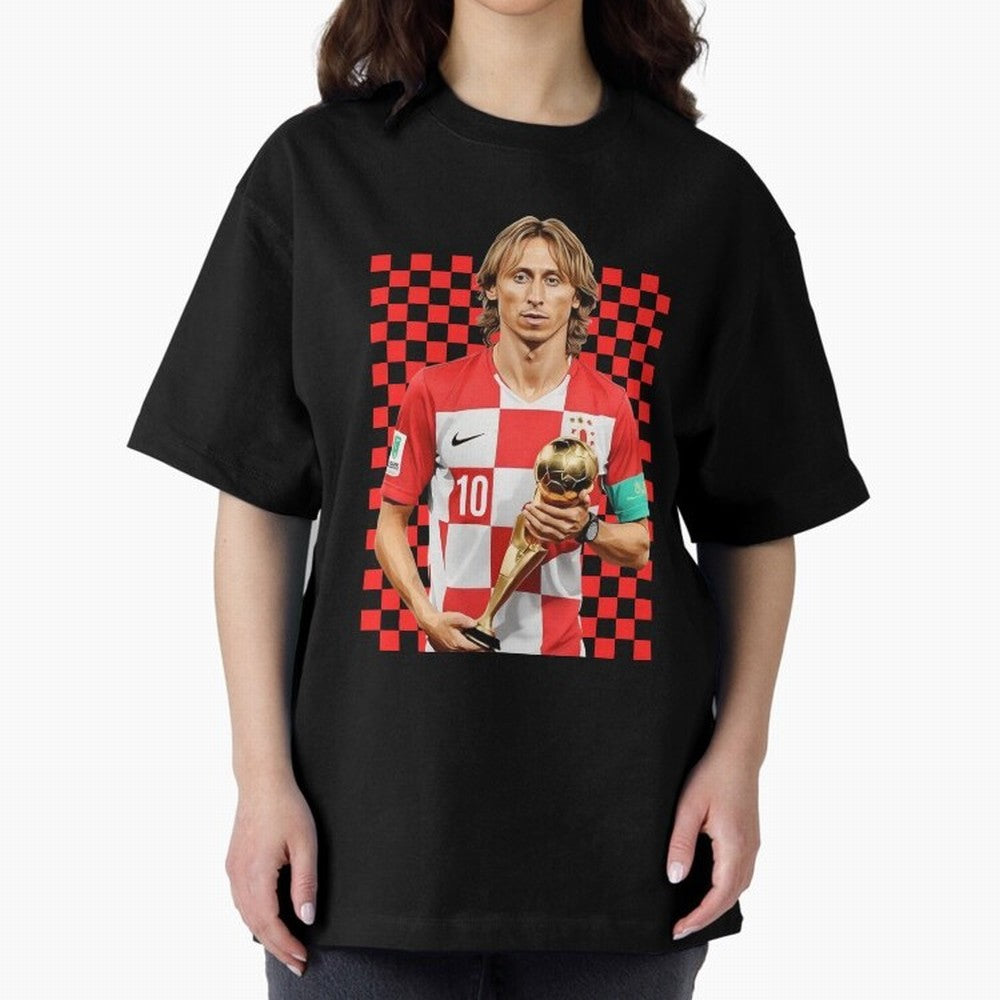 Luka Modric Ballon d'Or Graphic Essential T-Shirt Follow FIFA World Cup 2026 Group Stage Spirit, Celebrating Germany, Neymar, Soccer Culture, Superstar Moments, National Team Dreams and Competitive Fire; Ideal for Football Dads, Football Moms,