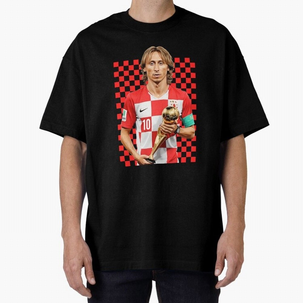 Luka Modric Ballon d'Or Graphic Essential T-Shirt Follow FIFA World Cup 2026 Group Stage Spirit, Celebrating Germany, Neymar, Soccer Culture, Superstar Moments, National Team Dreams and Competitive Fire; Ideal for Football Dads, Football Moms,