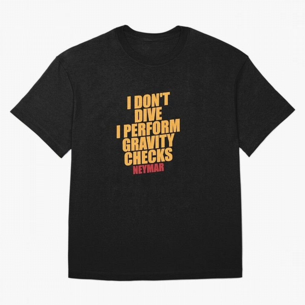 Neymar And Gravity Checks - Bold Statement Essential T-Shirt Turn Every Weekend Toward Match Day Hype around FIFA World Cup 2026 USA Canada Mexico, CR7 and Messi, England, France and Netherlands, Match Day Excitement, Supporter Culture, Golden