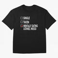 Dating Lionel Essential T-Shirt Celebrate the Biggest Stage of Match Day Hype around FIFA World Cup 2026 Group Stage, Messi and Cristiano Ronaldo, Spain, Championship Spirit, Famous Goals, Roaring Crowds and International Football Unity; Ideal for