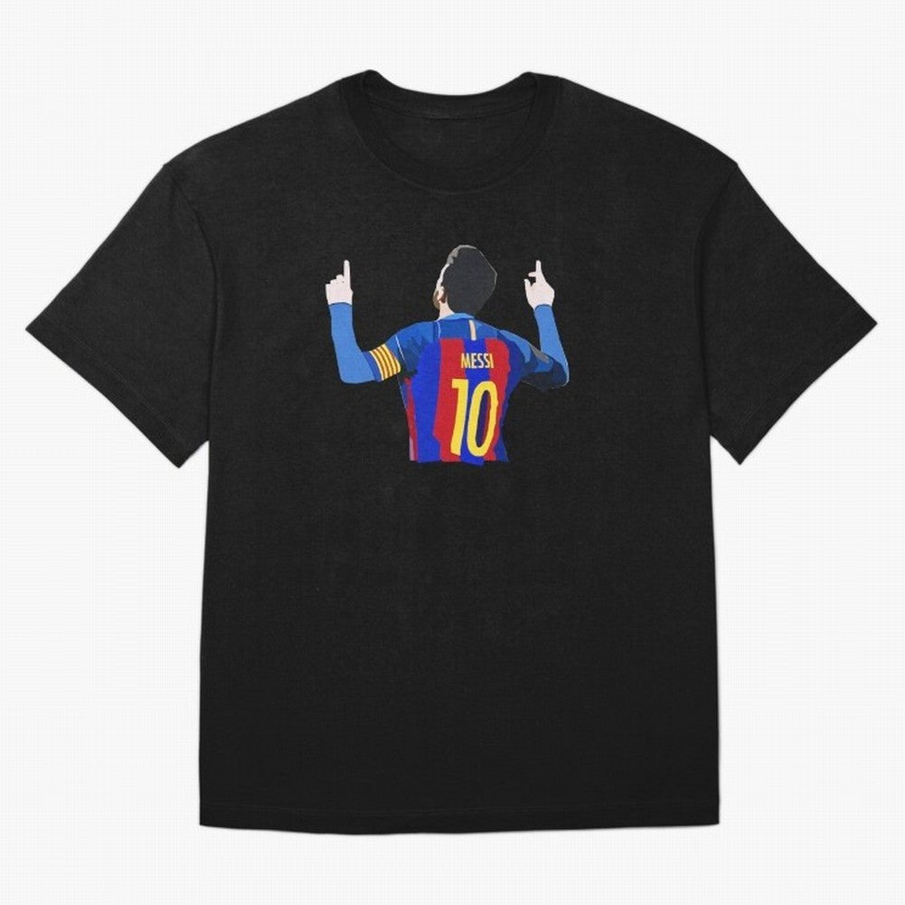 Lionel Messi vector art Oversized T-Shirt Elevate FIFA World Cup 2026 USA Canada Mexico Highlighting Messi, CR7 and Mbappe, Brazil, Portugal and Argentina Energy, Retro Football Energy, Iconic Rivalries, Trophy Chase Drama and Stadium Atmosphere;