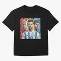 TOP 3 Soccer Players Classic T-Shirt Fuel Global Football Passion for FIFA World Cup 2026 Group Stage, Centered on Neymar, Haaland and Cristiano Ronaldo, Brazil, Championship Spirit, Famous Goals, Roaring Crowds and International Football Unity;