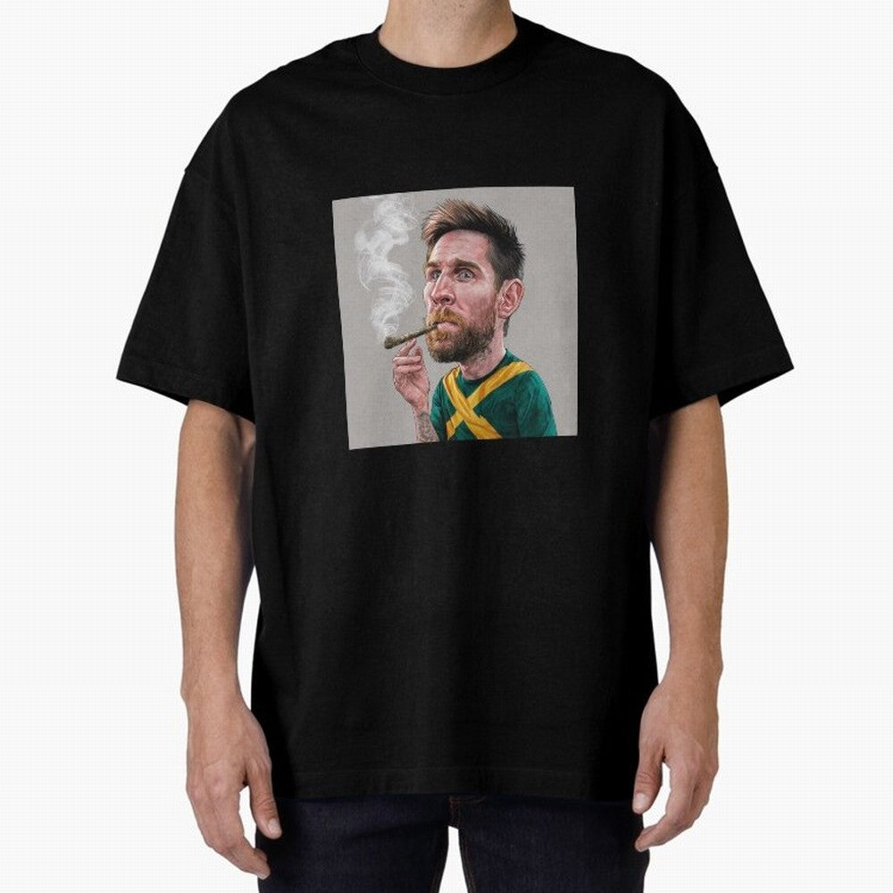 funny caricature of Lionel Messi Classic T-Shirt Live the Energy of the FIFA World Cup 2026 USA Canada Mexico Journey through Messi and Cristiano Ronaldo Highlights, Spain and Netherlands Pride, Vintage Soccer Flavor, Modern Football Stars,