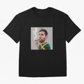 funny caricature of Lionel Messi Classic T-Shirt Live the Energy of the FIFA World Cup 2026 USA Canada Mexico Journey through Messi and Cristiano Ronaldo Highlights, Spain and Netherlands Pride, Vintage Soccer Flavor, Modern Football Stars,