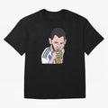Lionel Messi in Weirdtual Reality Oversized T-Shirt Step into FIFA World Cup 2026 USA Canada Mexico for Fans of Mbappe and England, Bringing Goal Celebration Energy, Supporter Heritage, Football Icons and Worldwide Tournament Joy; Ideal for