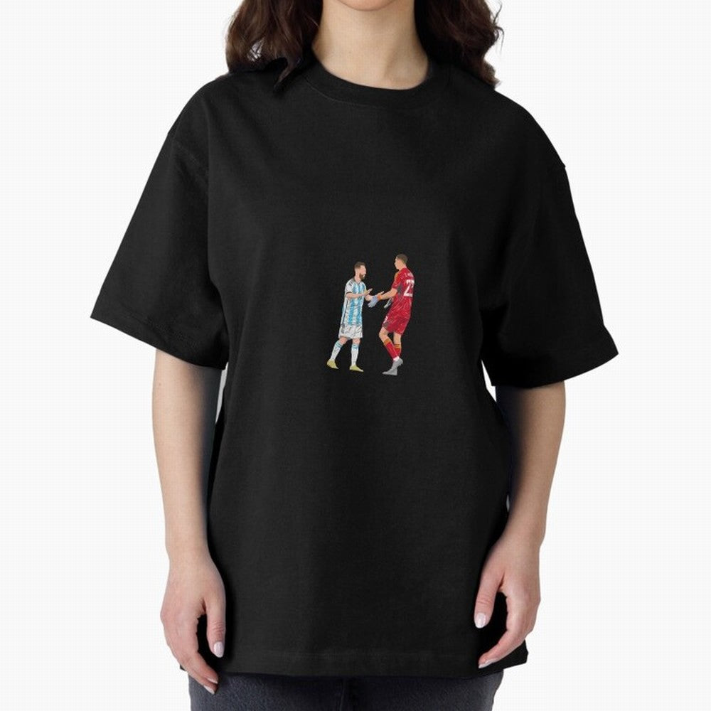 Lionel Messi and Emiliano Martinez Minimalist Classic T-Shirt Follow the FIFA World Cup 2026 USA Canada Mexico Journey through CR7 Highlights, Spain and Netherlands Pride, Vintage Soccer Flavor, Modern Football Stars, National Flags and Final Night