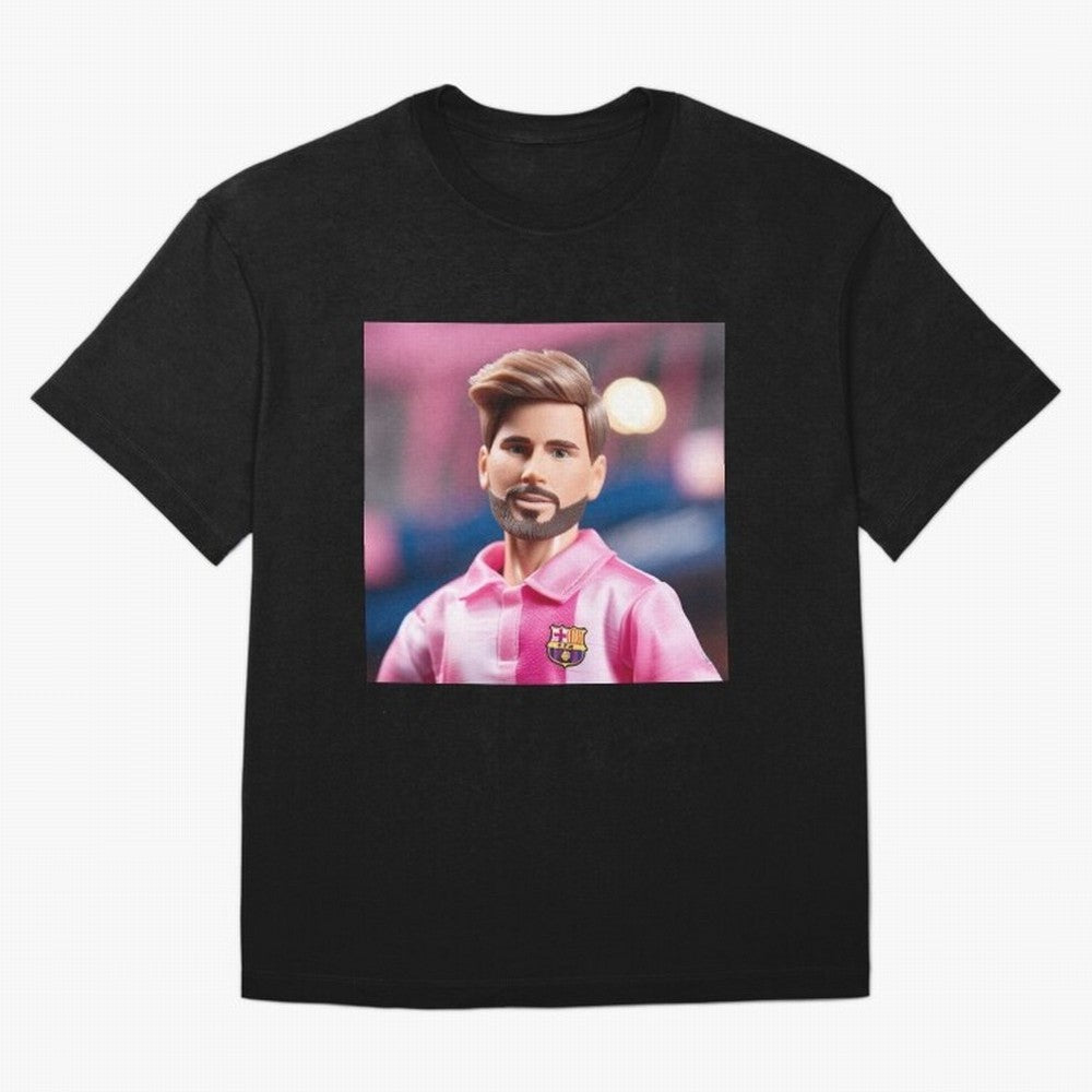 If Messi were a Barbie doll... Premium T-Shirt Fuel Global Football Passion for FIFA World Cup 2026, Centered on Haaland, England, France and Netherlands, Tournament Hype, Historic Matchups, Family Viewing Parties and Global Sports Pride; Great for