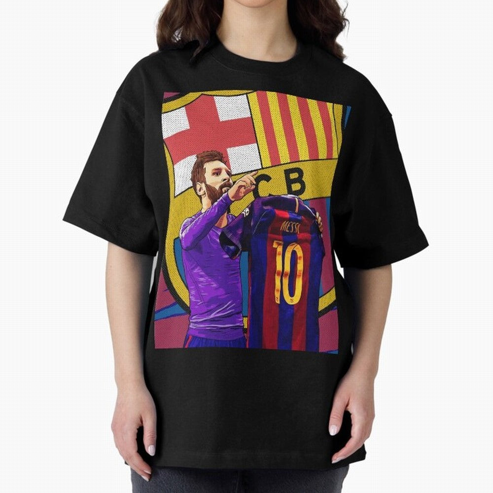 Messi Goat in FC Barcelna Graphic T-Shirt Join the Countdown to FIFA World Cup 2026 Group Stage Featuring Messi, Argentina and Brazil Energy, Supporter Pride, Iconic Celebrations, Legendary Names and Global Match Day Energy; Perfect for Fans,