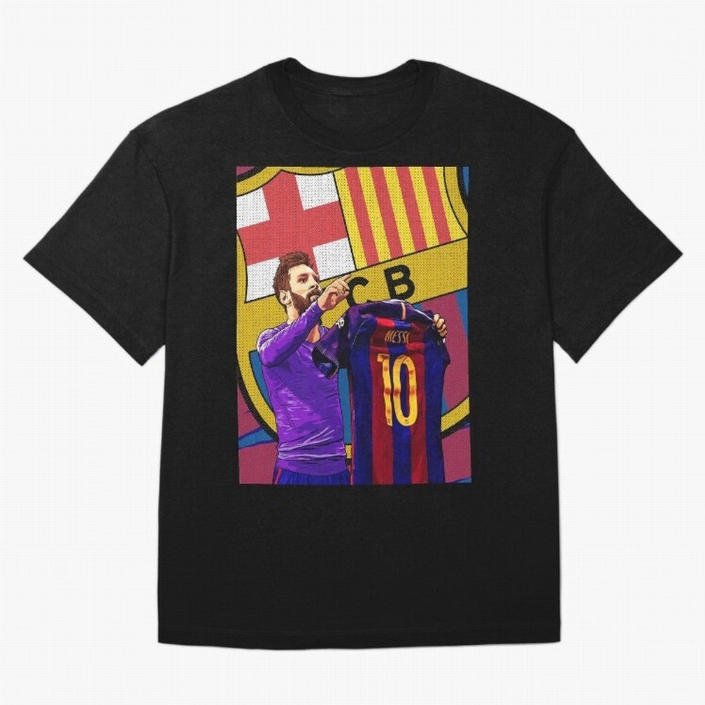 Messi Goat in FC Barcelna Graphic T-Shirt Join the Countdown to FIFA World Cup 2026 Group Stage Featuring Messi, Argentina and Brazil Energy, Supporter Pride, Iconic Celebrations, Legendary Names and Global Match Day Energy; Perfect for Fans,