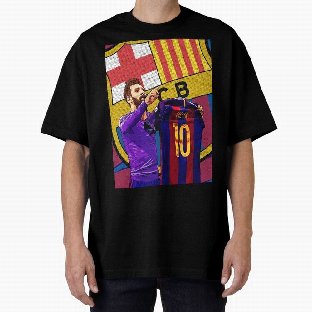 Messi Goat in FC Barcelna Graphic T-Shirt Join the Countdown to FIFA World Cup 2026 Group Stage Featuring Messi, Argentina and Brazil Energy, Supporter Pride, Iconic Celebrations, Legendary Names and Global Match Day Energy; Perfect for Fans,