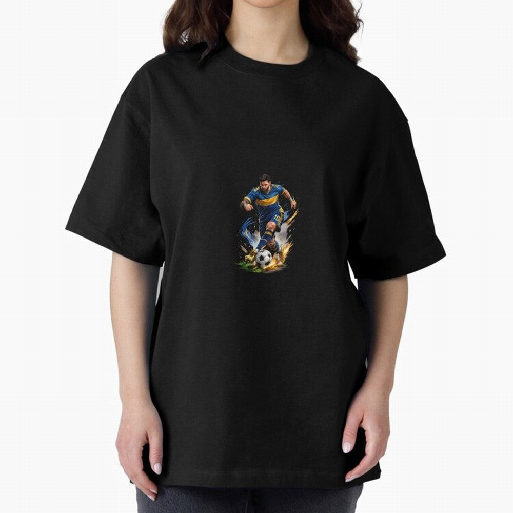 Messi Footballer Premium T-Shirt Show Love for Legendary Goals in the FIFA World Cup 2026 Group Stage Journey through Messi, CR7 and Mbappe Highlights, Argentina and Brazil Pride, Worldwide Fan Energy, Dramatic Goals, Stadium Lights and