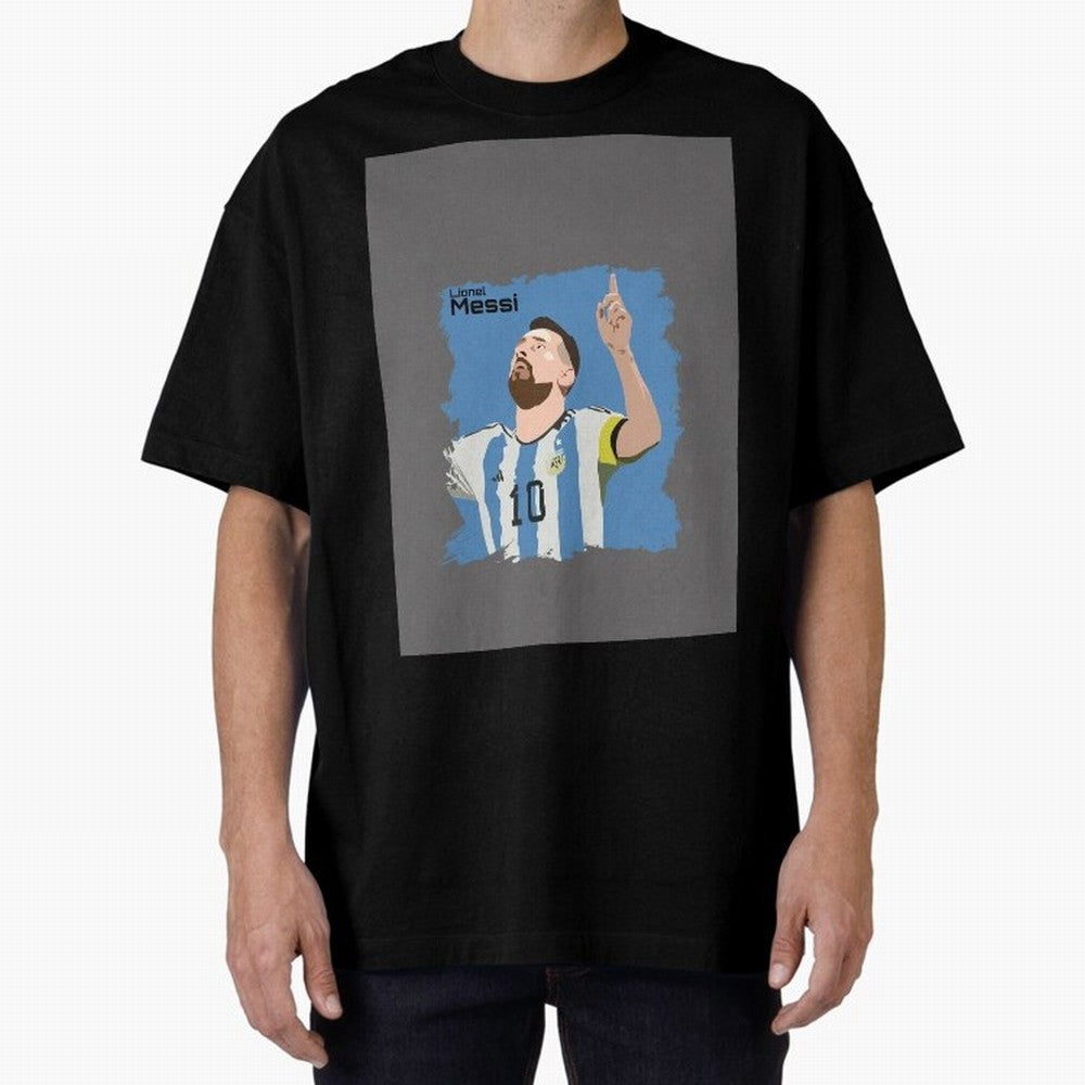 Lionel Messi Triumphant Argentina Portrait Graphic T-Shirt Treasure FIFA World Cup 2026 USA Canada Mexico Made for Haaland, Argentina, France and Brazil Energy, Football History, Final Match Energy, Crowd Noise and Once in a Lifetime Moments; Ideal