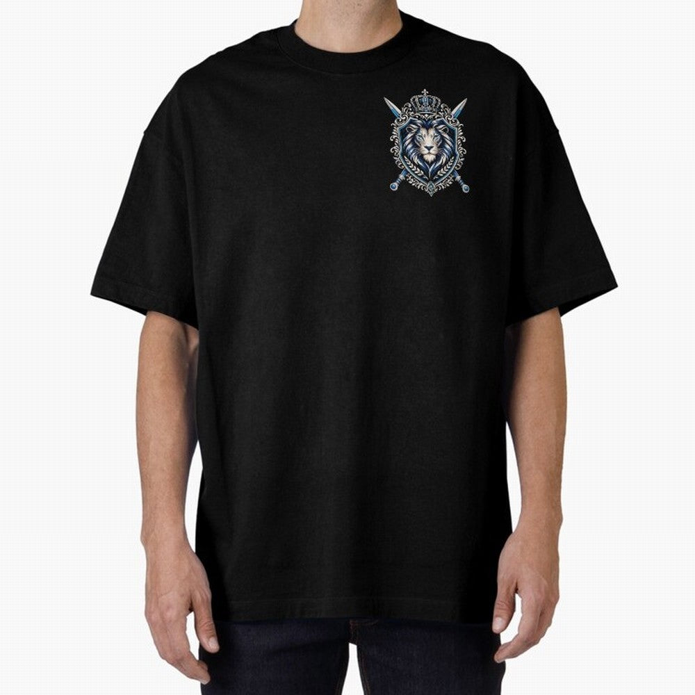 Majestic Lion Crest Emblem Premium T-Shirt Bring Stadium Energy to Global Football Passion for FIFA World Cup 2026, with Haaland and Mbappe, Spain and Netherlands, Champion Mindset, Group Stage Buzz, Knockout Tension and Passionate Fan Culture;