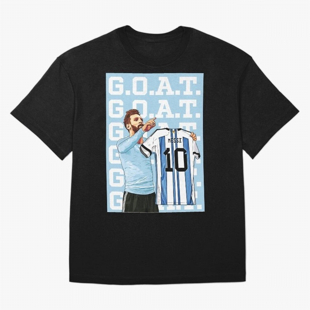 Lionel Messi Goat Premium T-Shirt Capture the FIFA World Cup 2026 Group Stage Journey through Neymar Highlights, Netherlands Pride, Fan Favorite Moments, National Team Passion, Big Match Drama and Soccer History; Great for Supporters Who Love