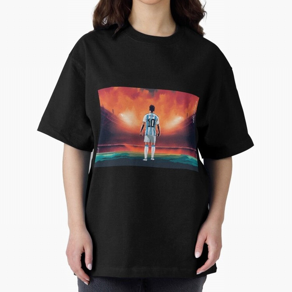 Lionel Leo Messi Premium T-Shirt Bring Home Global Football Passion for FIFA World Cup 2026, Connected to Haaland, Portugal, Spain and Germany, Retro Football Energy, Iconic Rivalries, Trophy Chase Drama and Stadium Atmosphere; Made for Collectors
