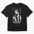 Lionel Messi Holographic Style Portrait art illustration Premium T-Shirt Bring Global Tournament Vibes to FIFA World Cup 2026 for Fans of Cristiano Ronaldo and England and Germany, Bringing Classic Soccer Heritage, Championship Pressure, Fan