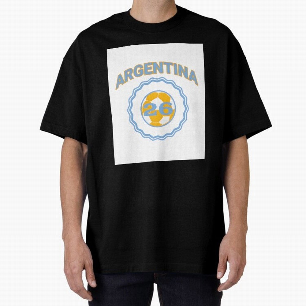 Argentina 2026 world cup soccer badge Premium T-Shirt Keep Football History Alive during Match Day Hype around FIFA World Cup 2026, Haaland, Argentina, Tournament Hype, Historic Matchups, Family Viewing Parties and Global Sports Pride; Ideal for