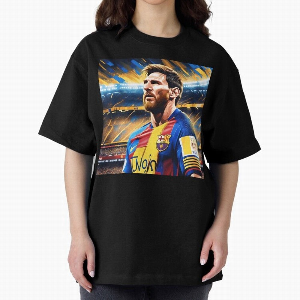 Lionel Messi Premium T-Shirt Honor the Beautiful Game during Match Day Hype around FIFA World Cup 2026, Neymar, Haaland and Cristiano Ronaldo, Netherlands, Stadium Memories, Football Loyalty, International Chants and Championship Tradition; Perfect