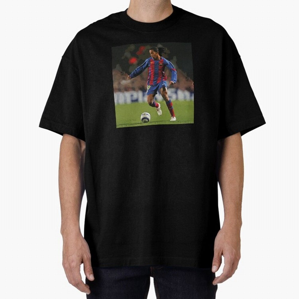 The Magician Ronaldinho Classic T-Shirt Carry National Pride through Global Football Passion for FIFA World Cup 2026, Centered on Messi, CR7 and Mbappe, Germany, Retro Football Energy, Iconic Rivalries, Trophy Chase Drama and Stadium Atmosphere;